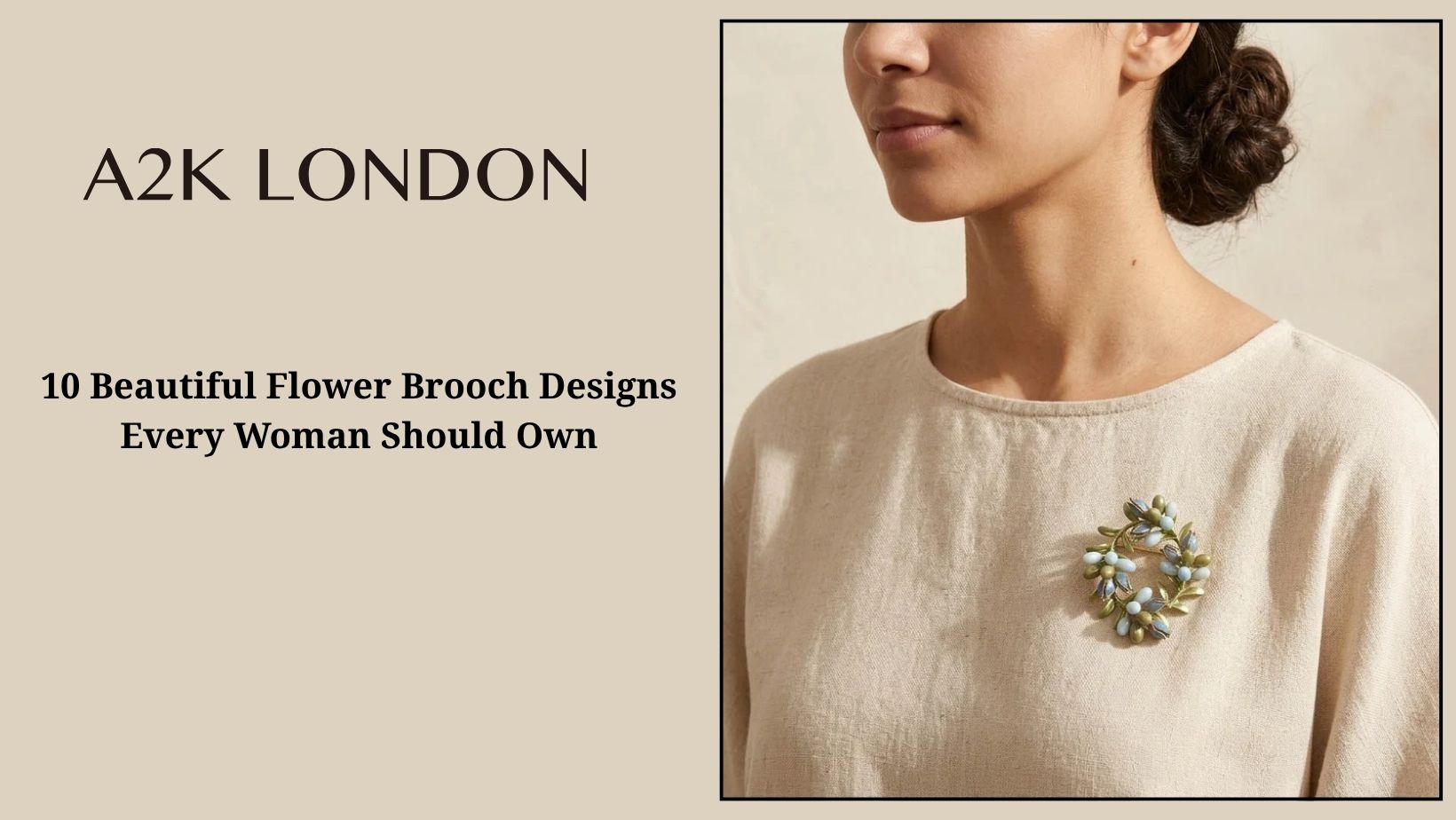 Flower brooch