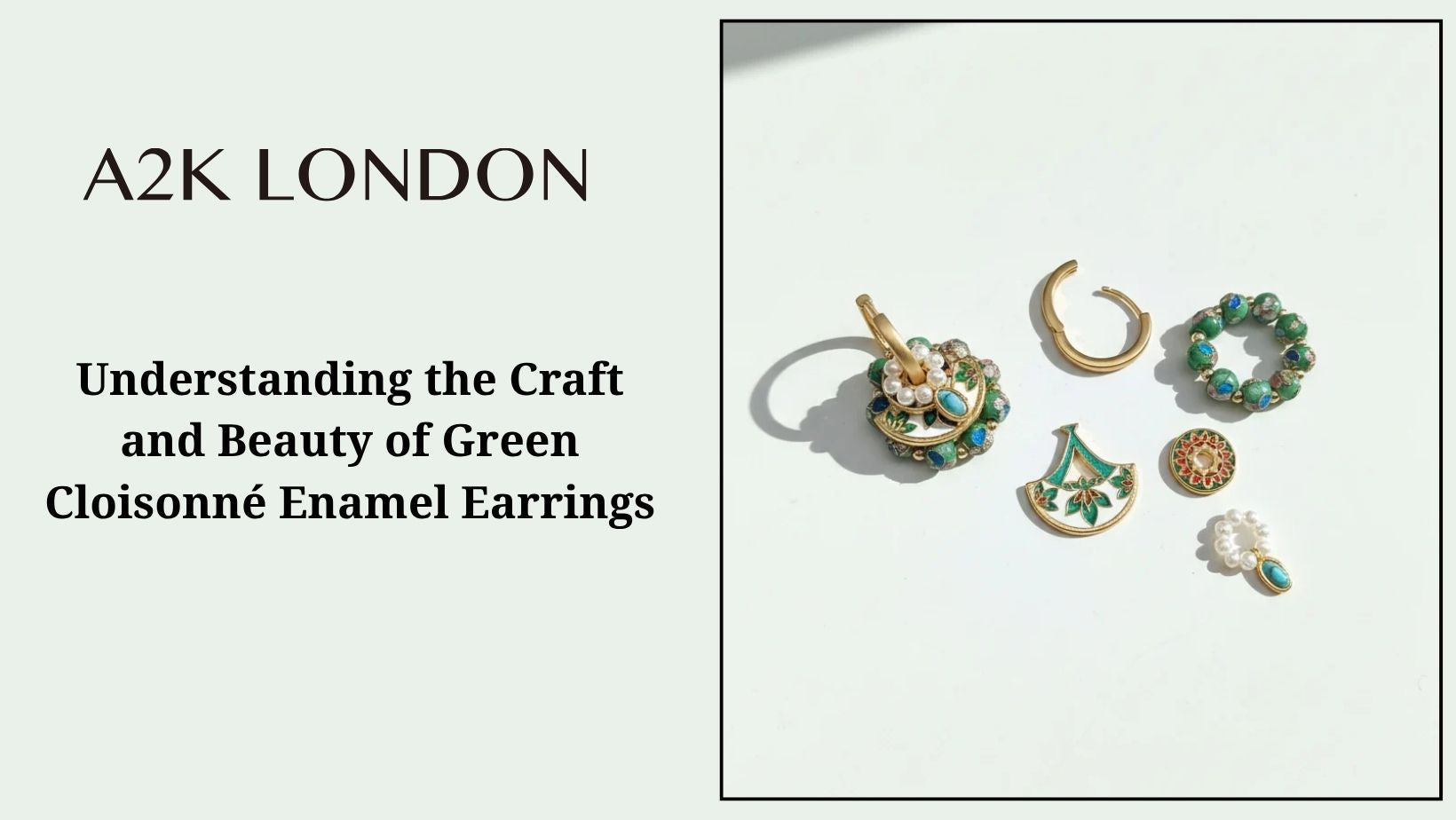 Understanding the Craft and Beauty of Green Cloisonné Enamel Earrings