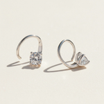 1.0ct Moissanite Open Hoop Earrings