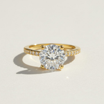 1–2ct Lab Grown Moissanite Solitaire Ring