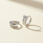 13mm Moissanite Pavé Huggie Earrings