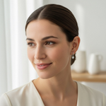 1ct Moissanite Drop Earrings