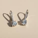 1ct Moissanite Drop Earrings