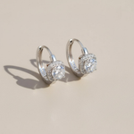 1ct Moissanite Huggie Earrings