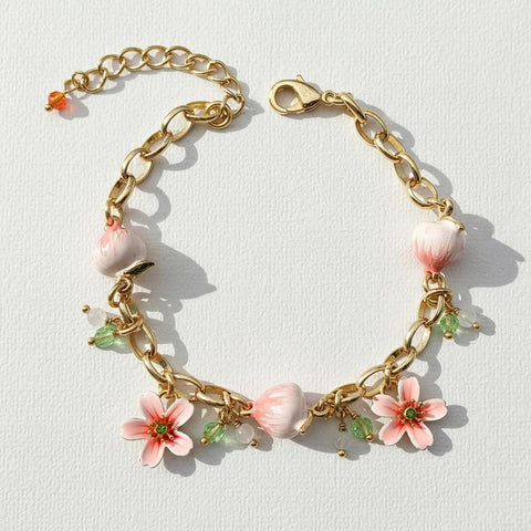 Peach Sakura Bracelet