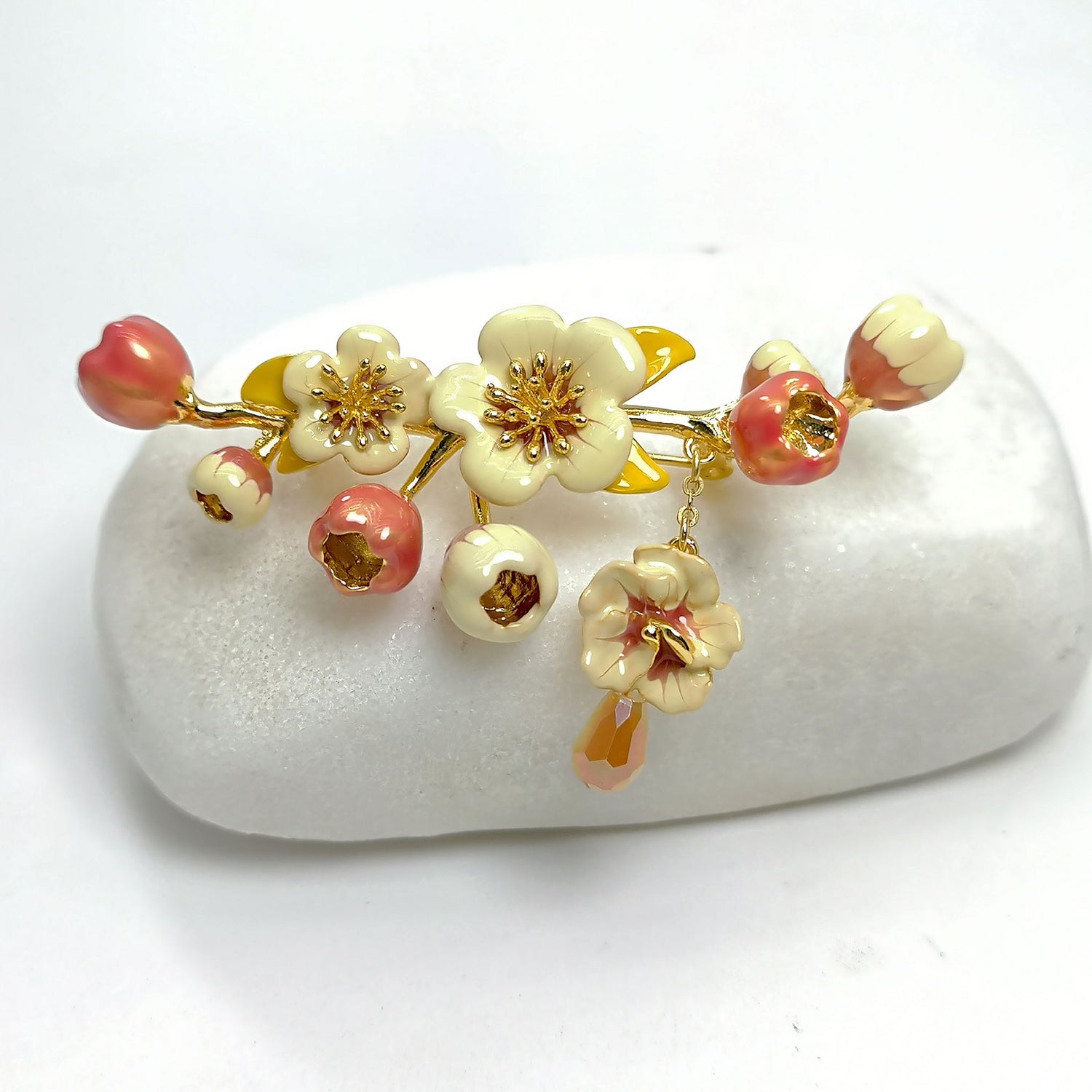 Sweet Plum Blossom Flowers Brooch