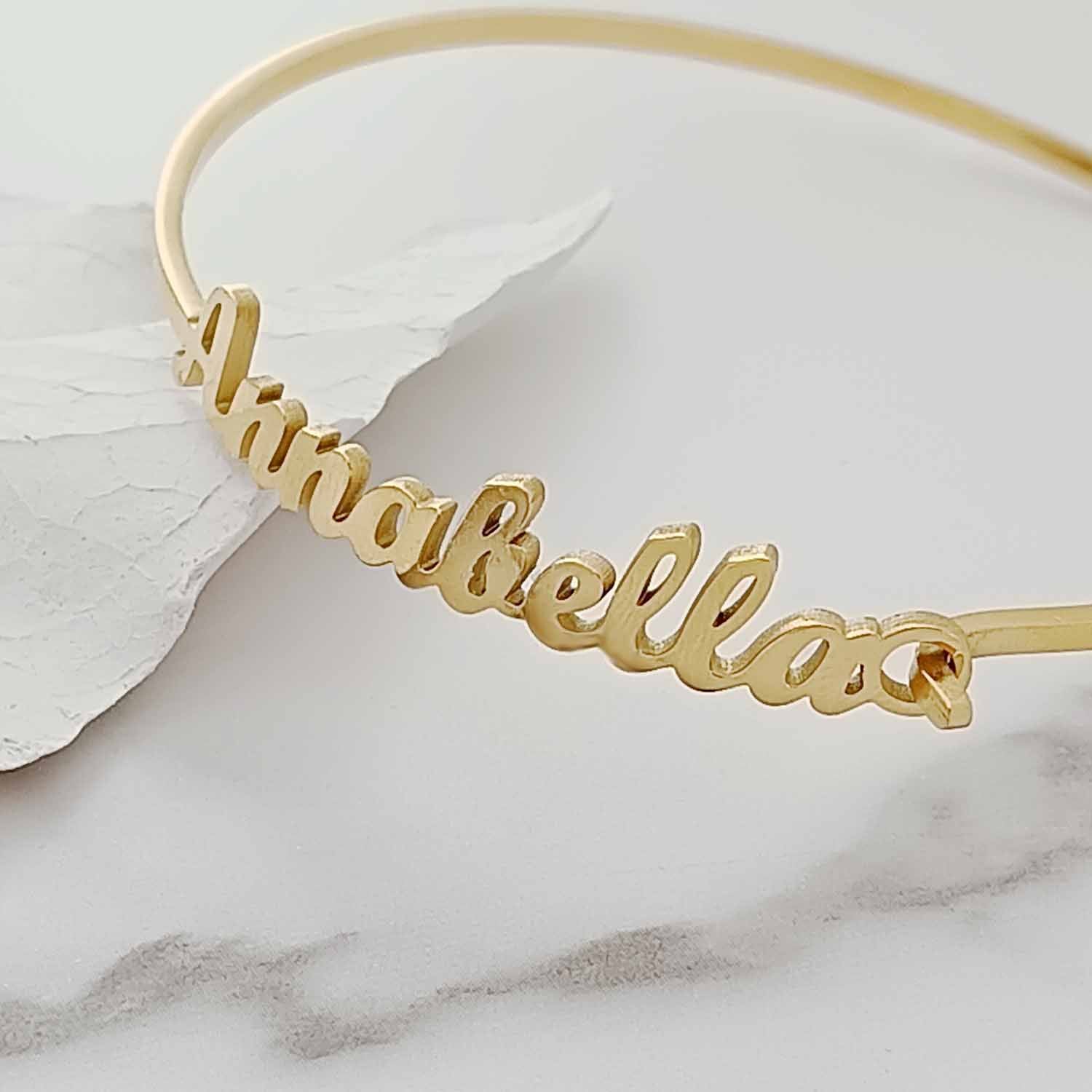 Custom Name Bracelet – Stainless Steel, Gold / Rose Gold / Silver