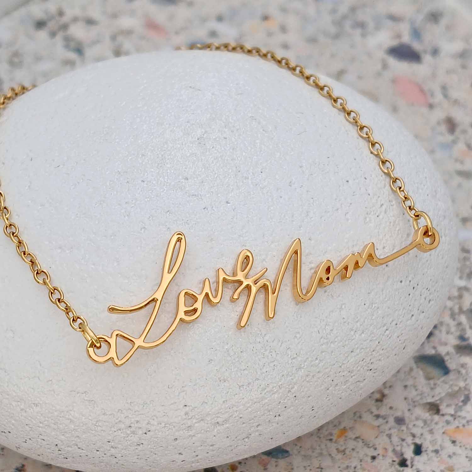 Custom Handwriting Bracelet – Stainless Steel in Gold / Silver / Rose Gold