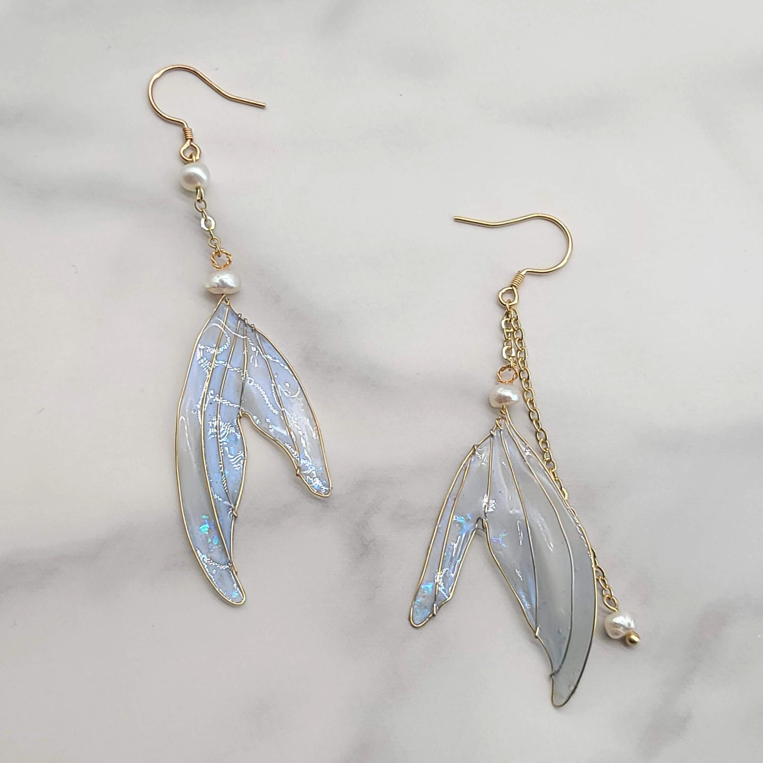 Handmade Fairy Wings Earrings