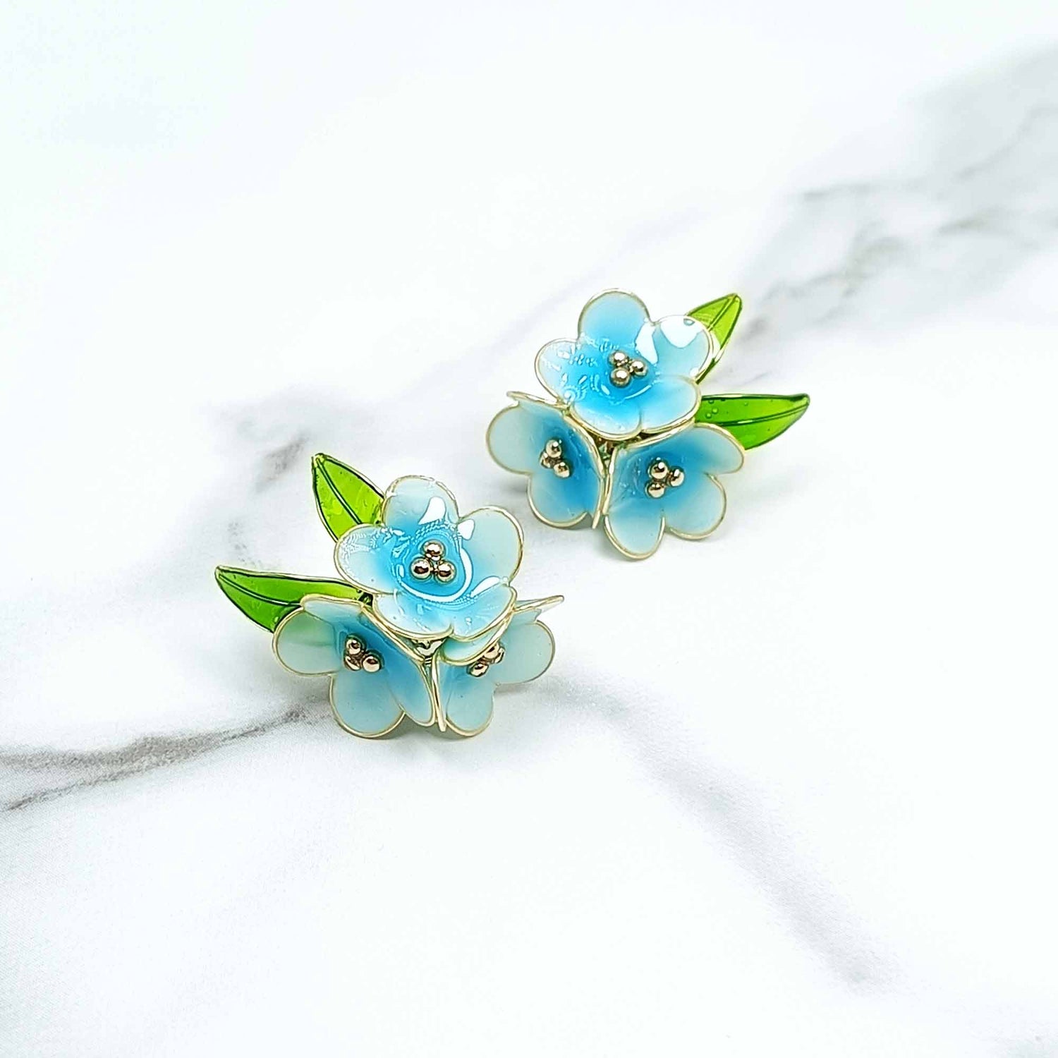 Trio Flower Stud Earrings