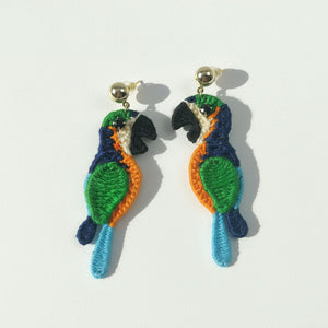 Tropical Parrot Earrings