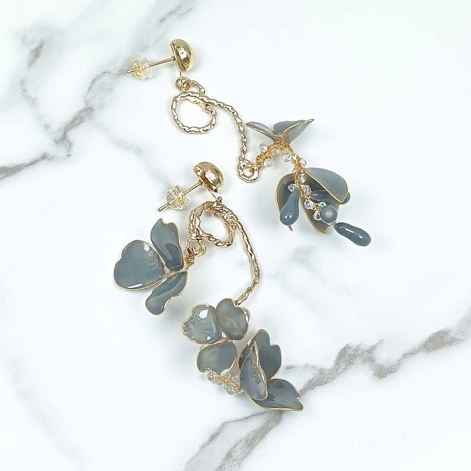 Mismatched Flower Earrings