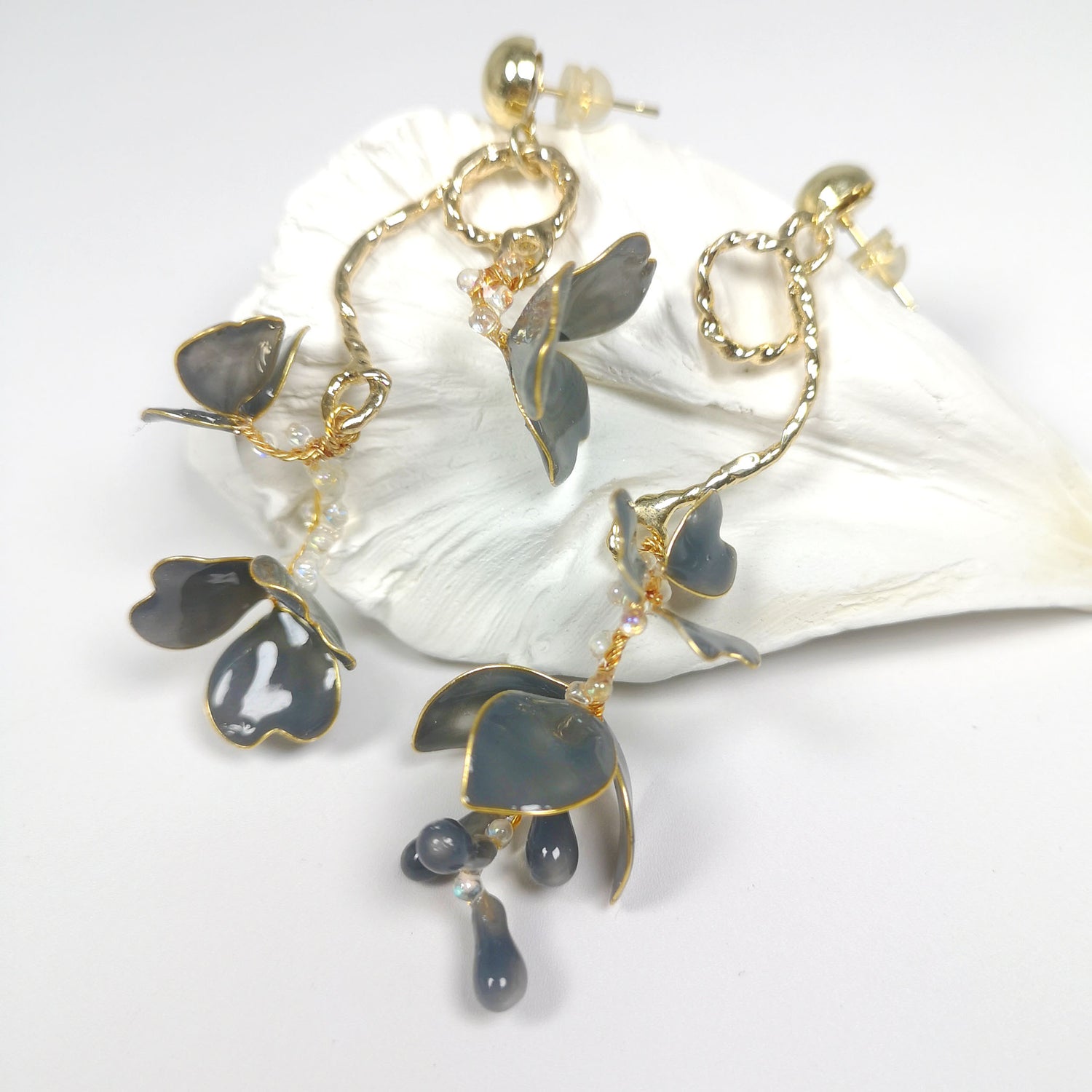 Mismatched Flower Earrings