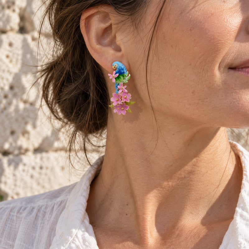 Editorial earring close-up