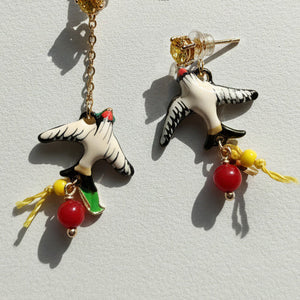 Swallow Drop Earrings