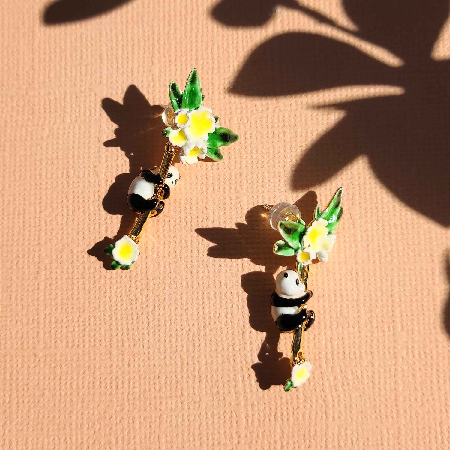 Panda Dangle Earrings