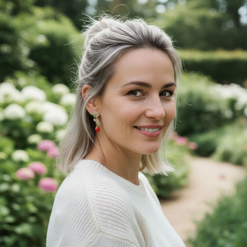 Strawberry Bee Earrings