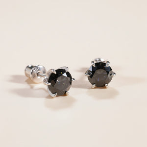 Black Moissanite Studs