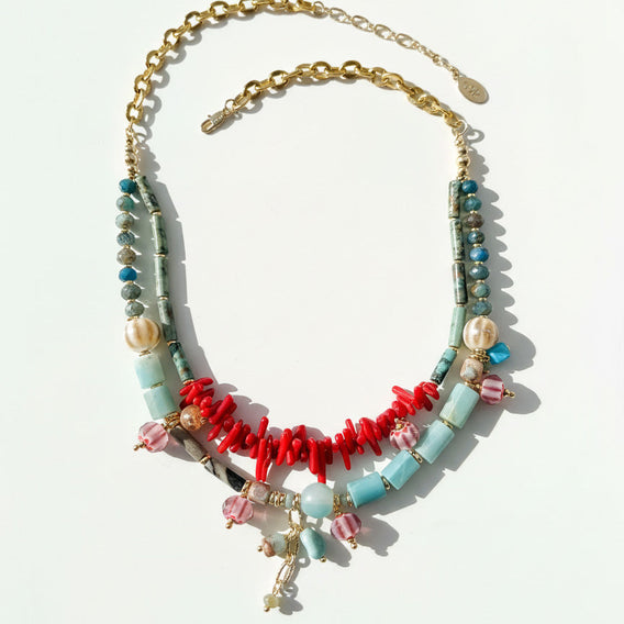 Coral & Turquoise Necklace
