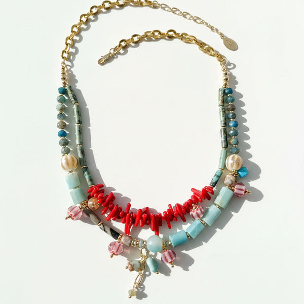 Coral & Turquoise Necklace