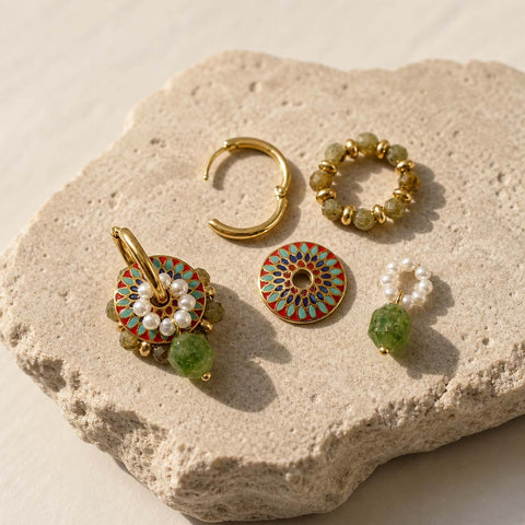 Green Garnet Earrings