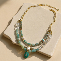 Amazonite Layered Necklace
