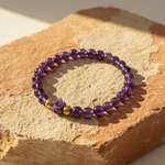 Amethyst Cluster Accent Bracelet