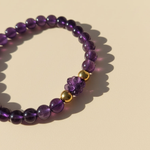 Amethyst Cluster Accent Bracelet