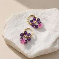 Amethyst Convertible Earrings