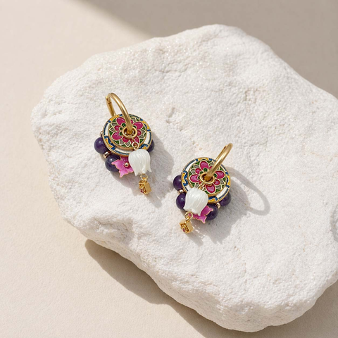 Amethyst Convertible Earrings