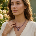 Amethyst & Pearl Convertible Statement Necklace