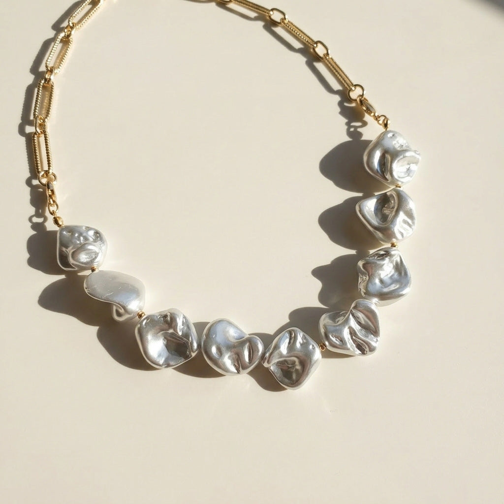 Amethyst & Pearl Convertible Statement Necklace