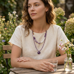 Amethyst & Pearl Convertible Statement Necklace