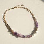 Amethyst & Pearl Convertible Statement Necklace