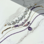 Amethyst & Pearl Convertible Statement Necklace
