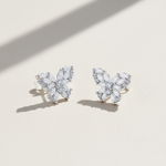 Butterfly Moissanite Stud Earrings