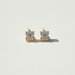 D/VVS1 Moissanite Flower Stud Earrings