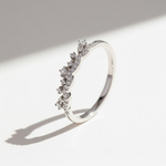 Dainty Moissanite Crown Stacking Ring