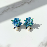 Forget-Me-Not Floral Pearl Earrings