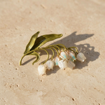 Lily of the Valley Mother of Pearl Brooch