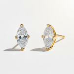 Marquise Moissanite Stud Earrings