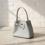 Mini Leather Top Handle Bag Crossbody Strap