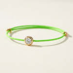 Moissanite Cord Bracelet 0.3ct | Adjustable Minimal