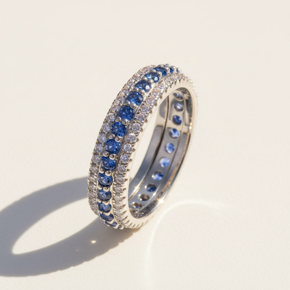 Gemstone Eternity Ring