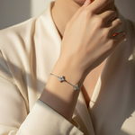 Moissanite Flower Bracelet