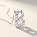 Moissanite Initial Necklace A–Z