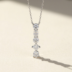 Moissanite Initial Necklace A–Z