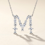 Moissanite Initial Necklace A–Z