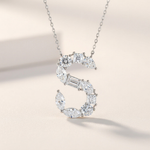 Moissanite Initial Necklace A–Z