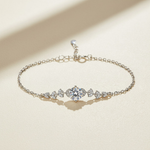 Moissanite Leaf Bracelet 1ct